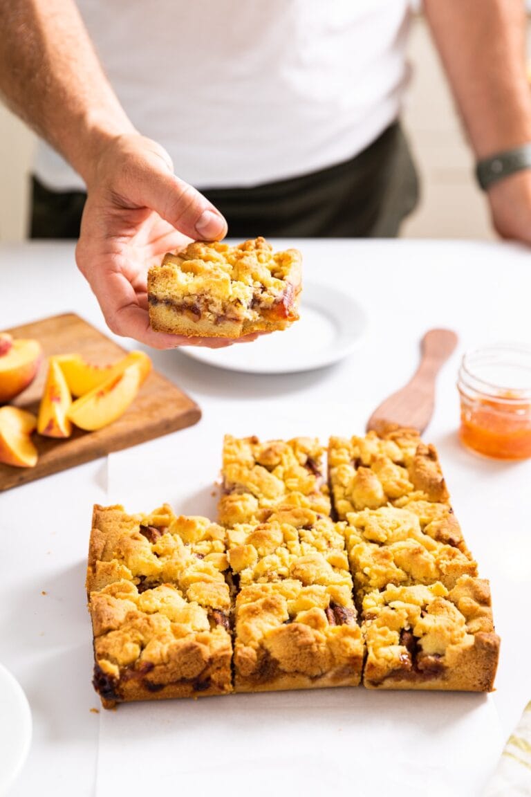 Peach Crumb Bars - Wyse Guide