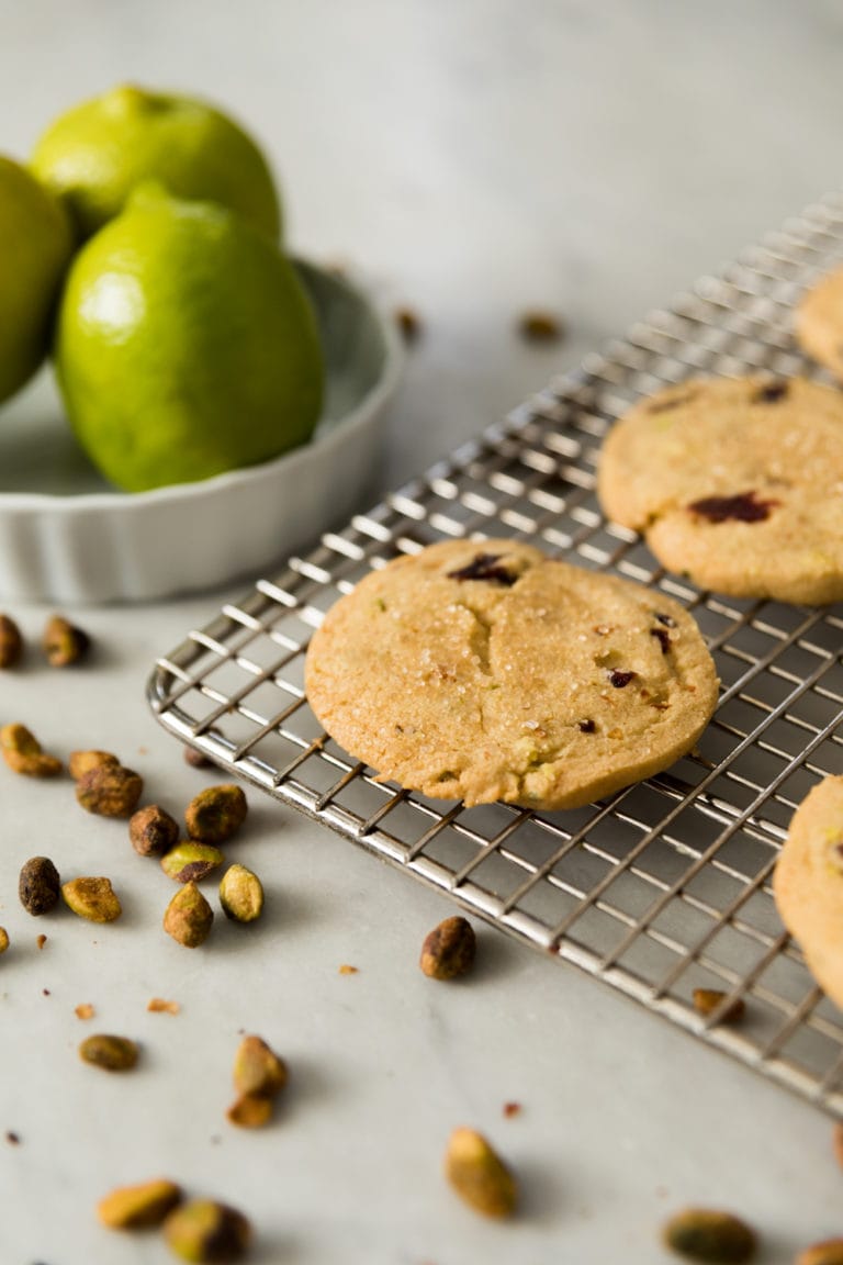 Dried Cherry, Pistachio & Lime Refrigerator Cookies Wyse Guide