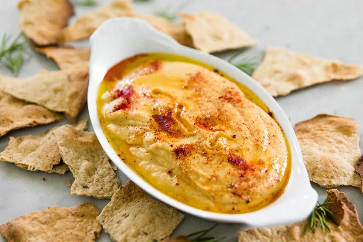 Traditional Hummus & Rustic Herb Crackers Wyse Guide