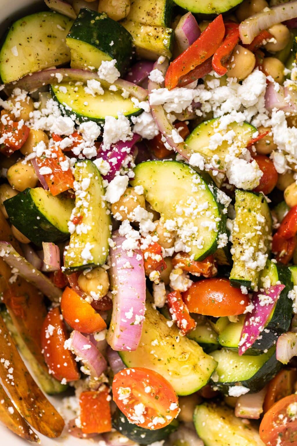 Grilled Zucchini & Onion Salad with Basil Dressing Wyse Guide