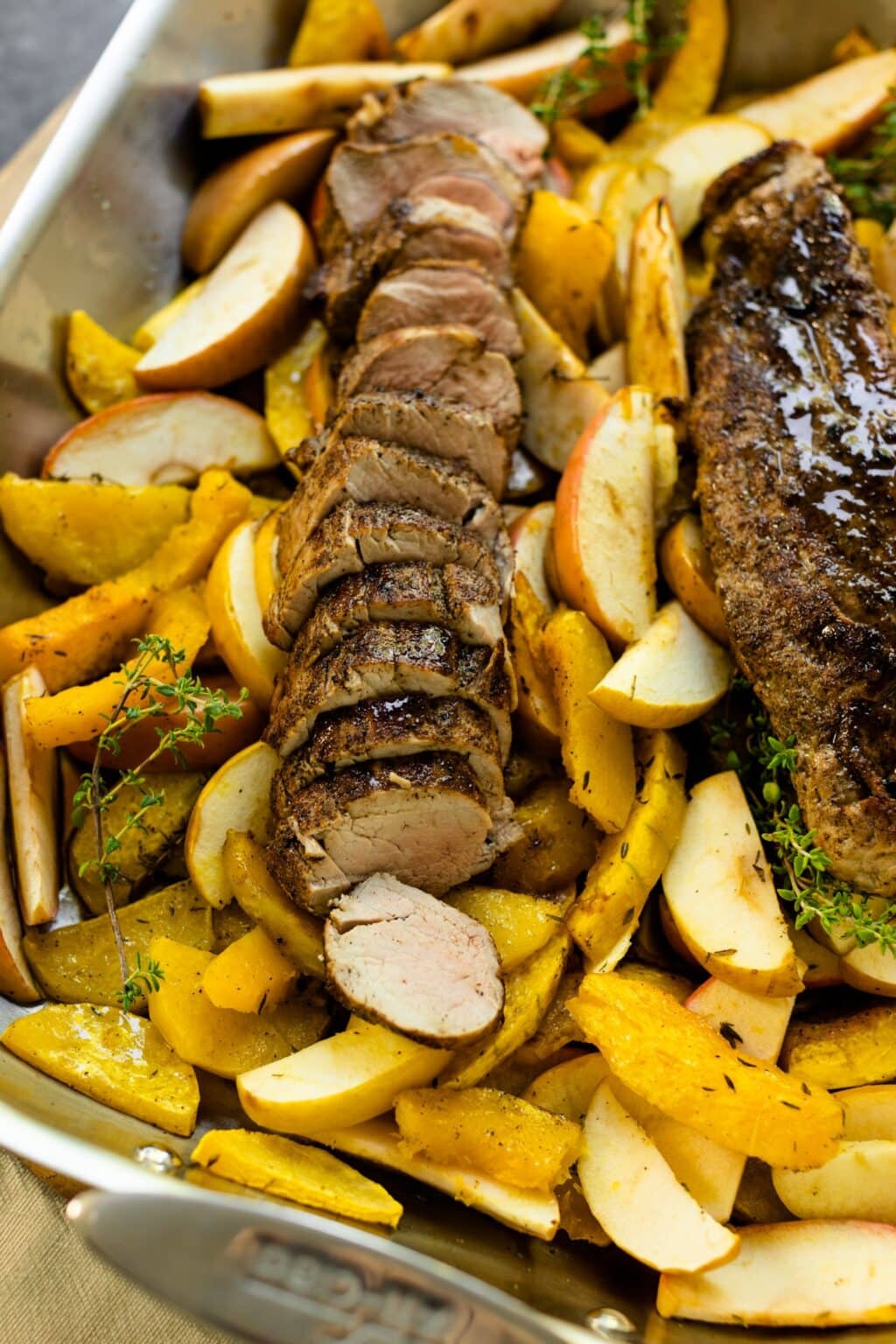 Roasted Pork Tenderloin with Apples and Squash Wyse Guide