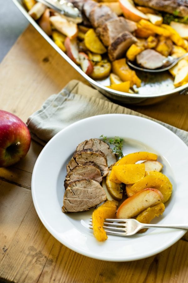 Roasted Pork Tenderloin with Apples and Squash Wyse Guide