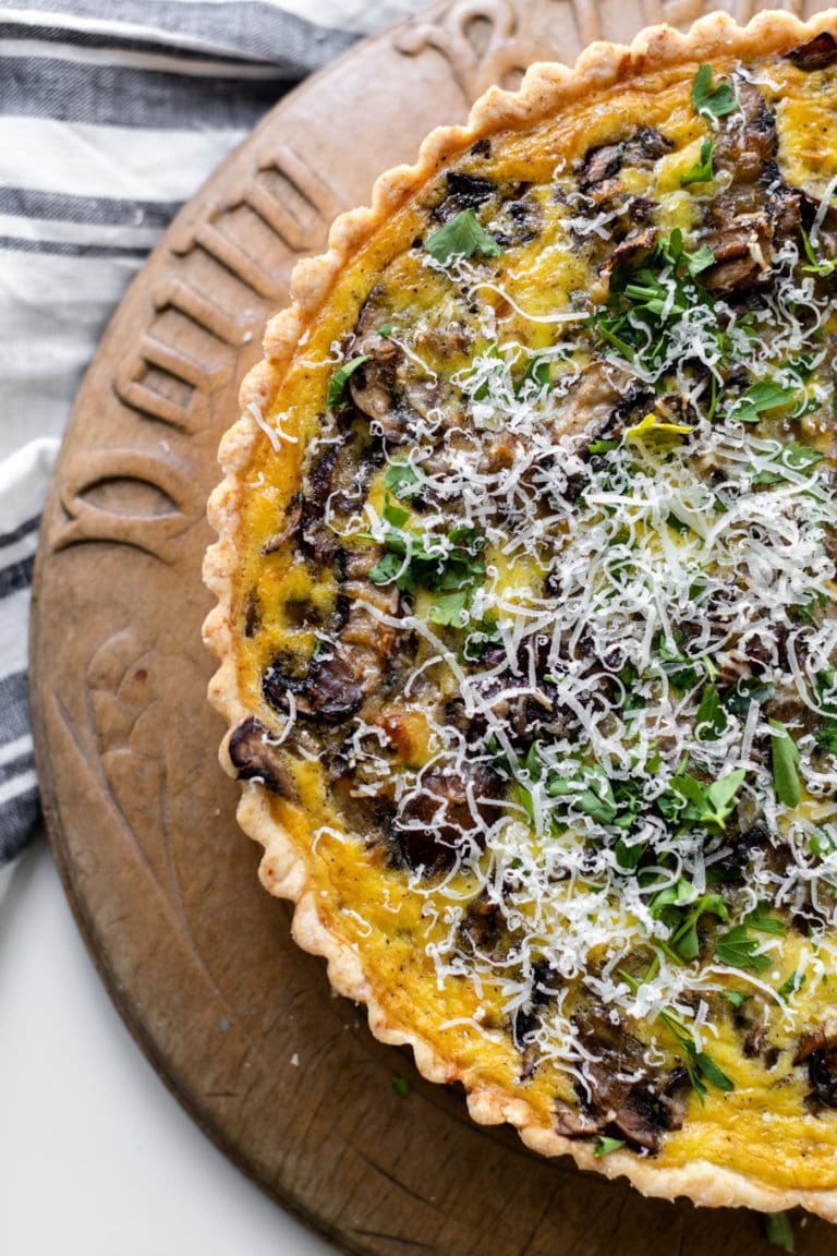 Breakfast Quiche with Bacon, Mushrooms & Gruyere Wyse Guide