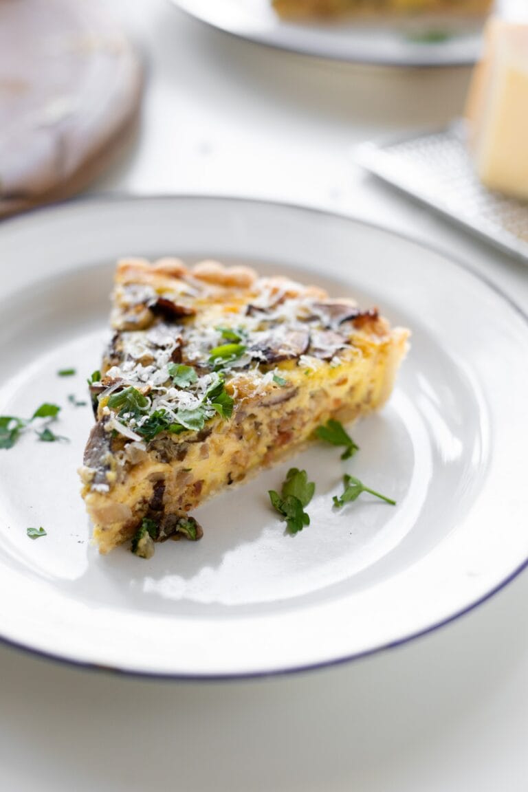 Breakfast Quiche with Bacon, Mushrooms & Gruyere Wyse Guide