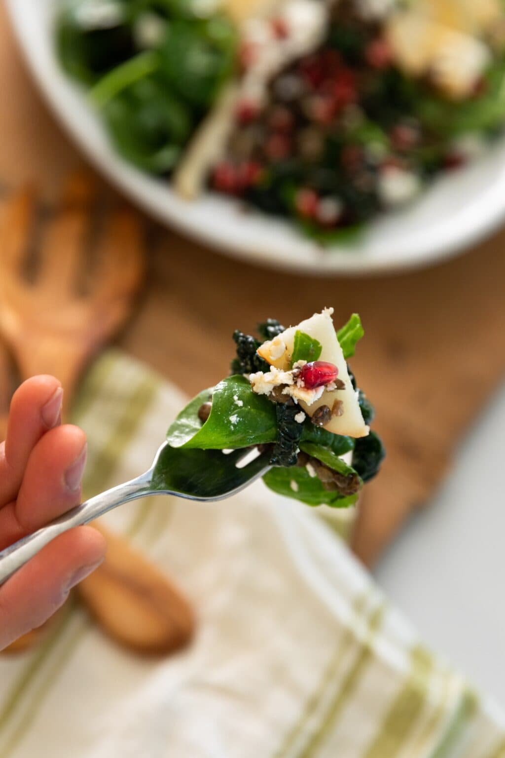 Hearty Kale Salad with Lentils and Pears Wyse Guide