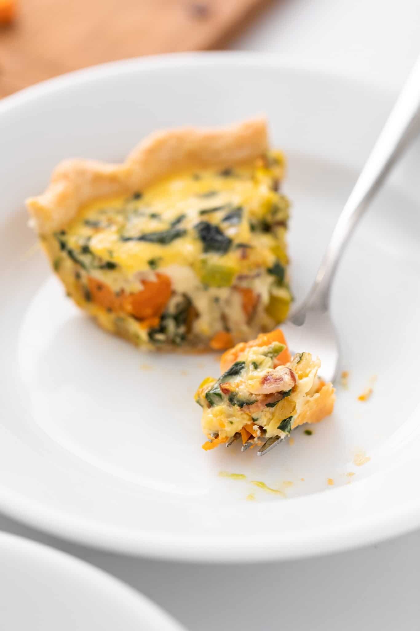 Spinach, Bacon & Sweet Potato Quiche Wyse Guide