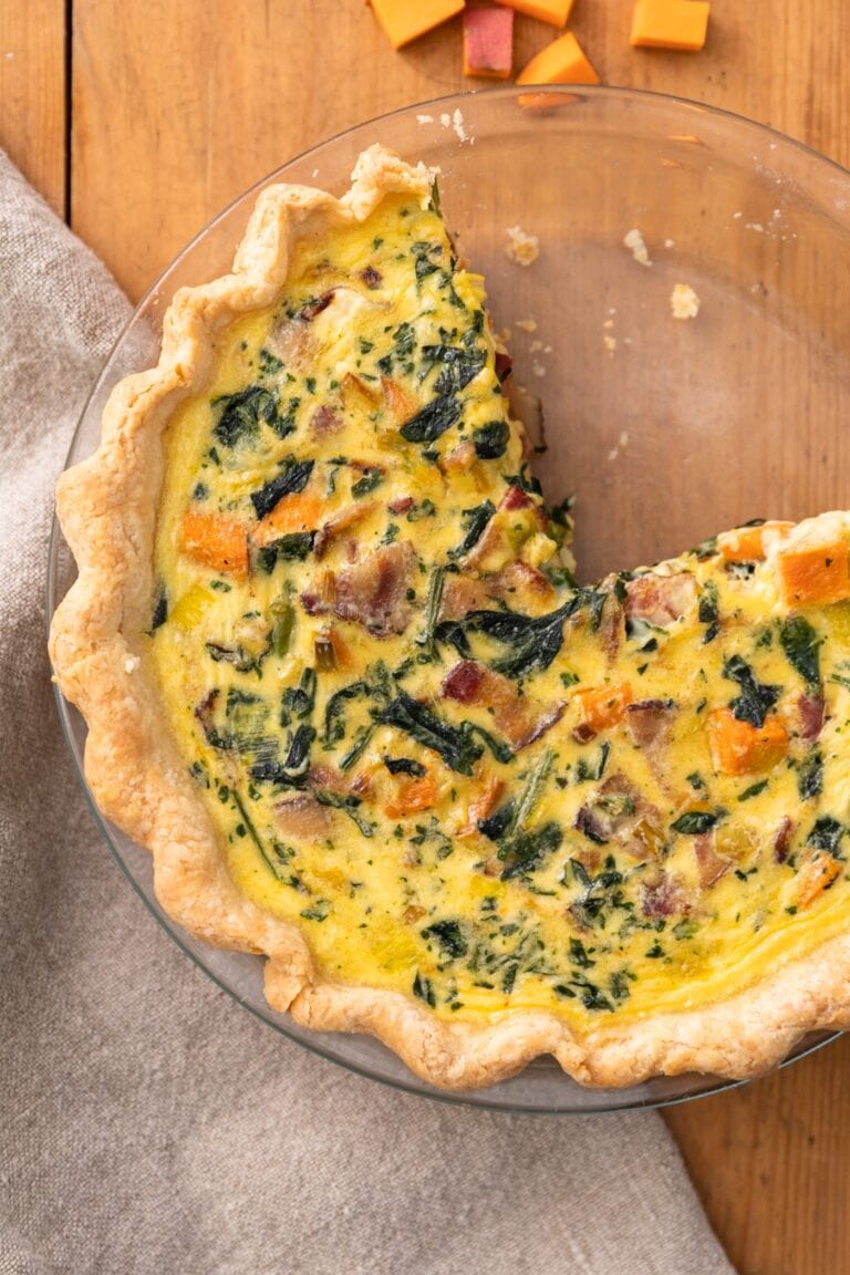 Spinach, Bacon & Sweet Potato Quiche Wyse Guide