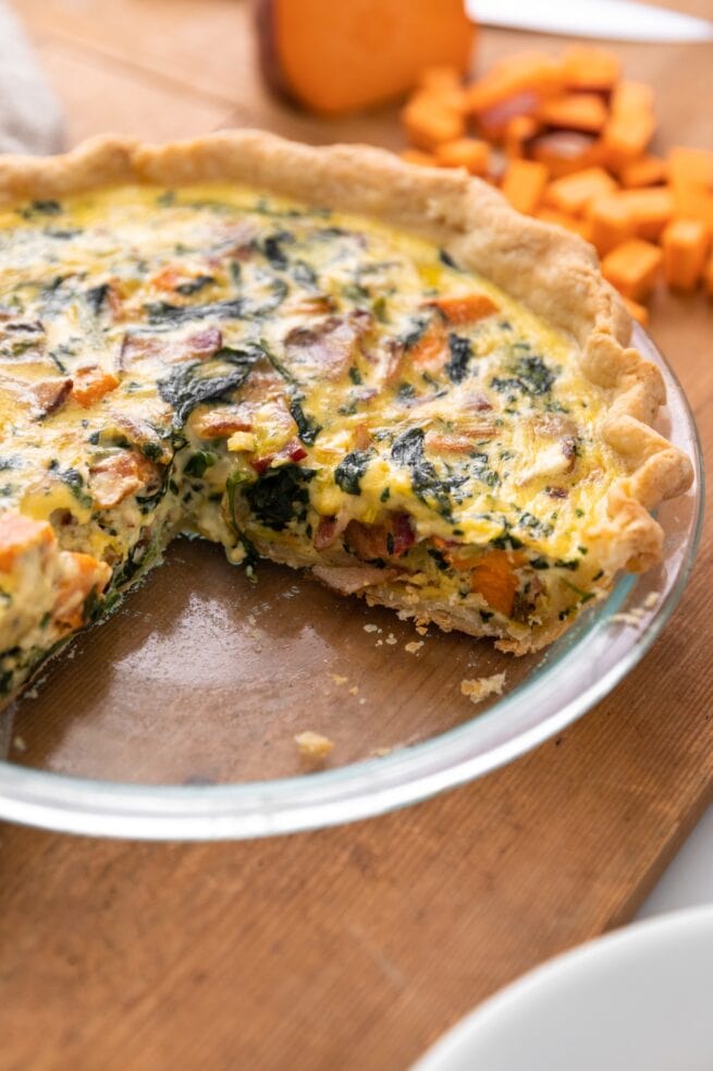 Spinach, Bacon & Sweet Potato Quiche Wyse Guide