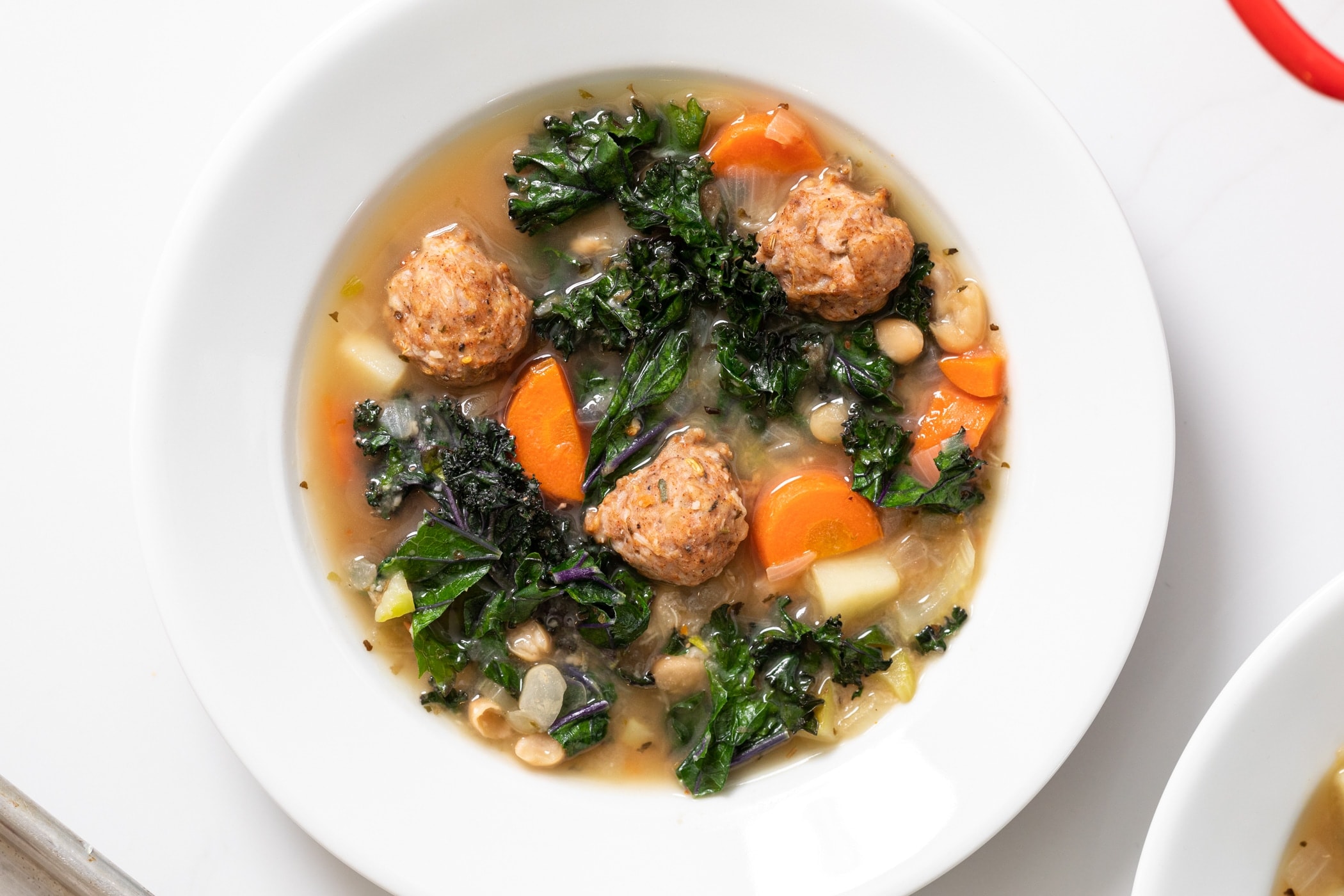 Sausage Meatball Kale Soup-image