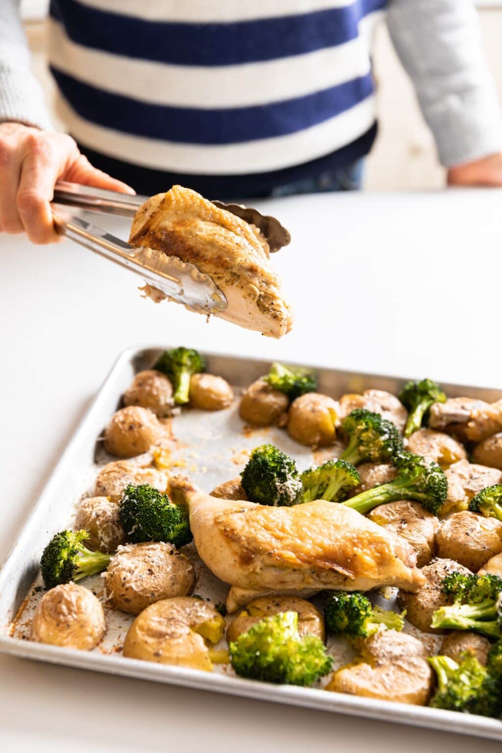 Sheet Pan Roasted Chicken with Smashed Potatoes Recipe - Wyse Guide