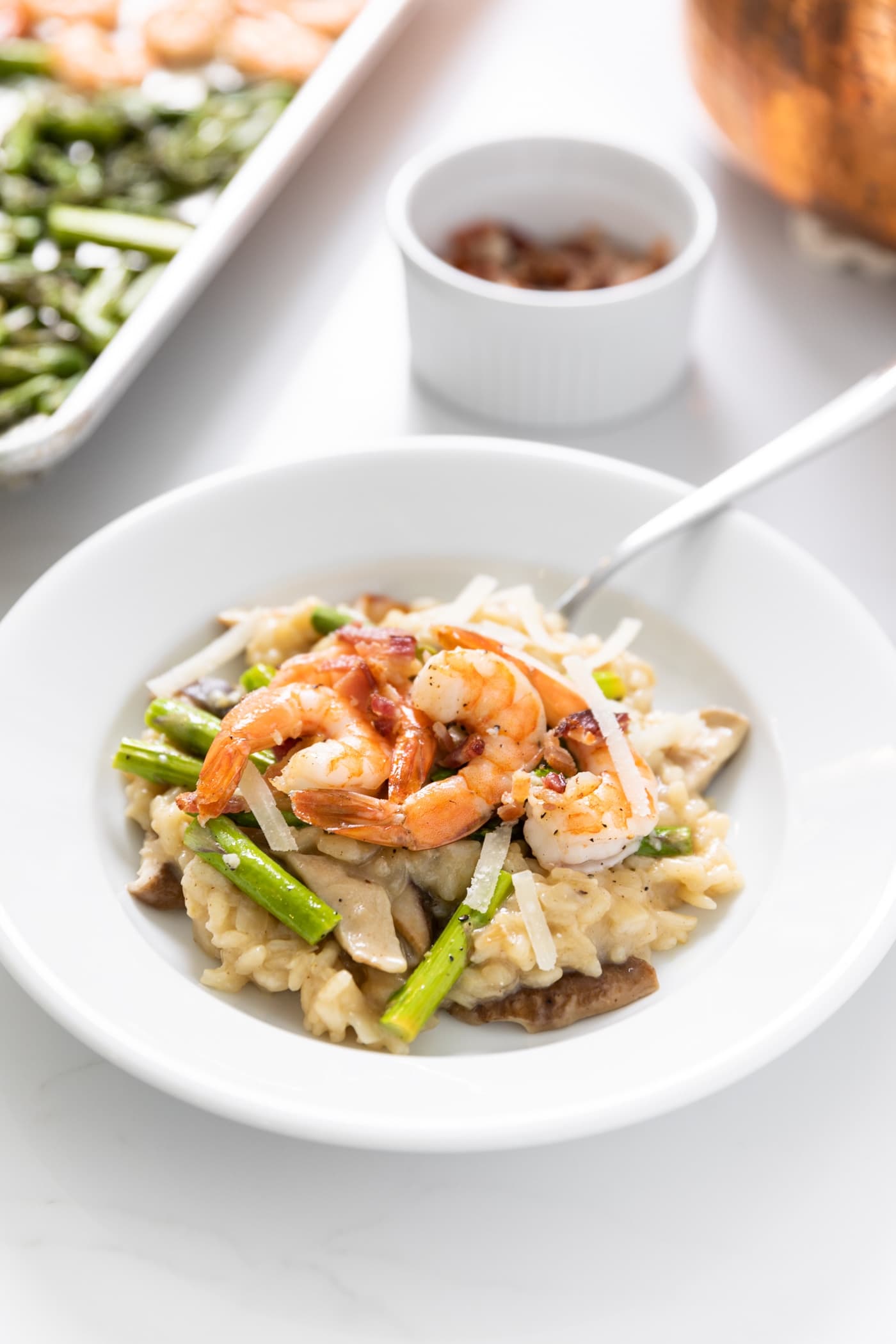 Parmesan Risotto with Shrimp and Asparagus Wyse Guide