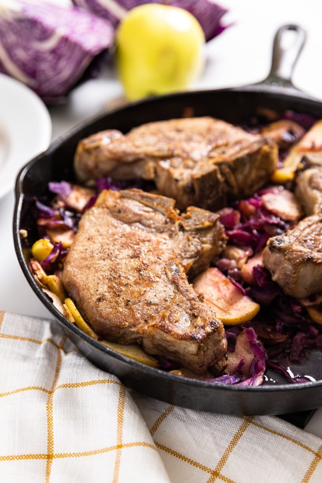 Pork Chops with Cabbage and Apples Wyse Guide