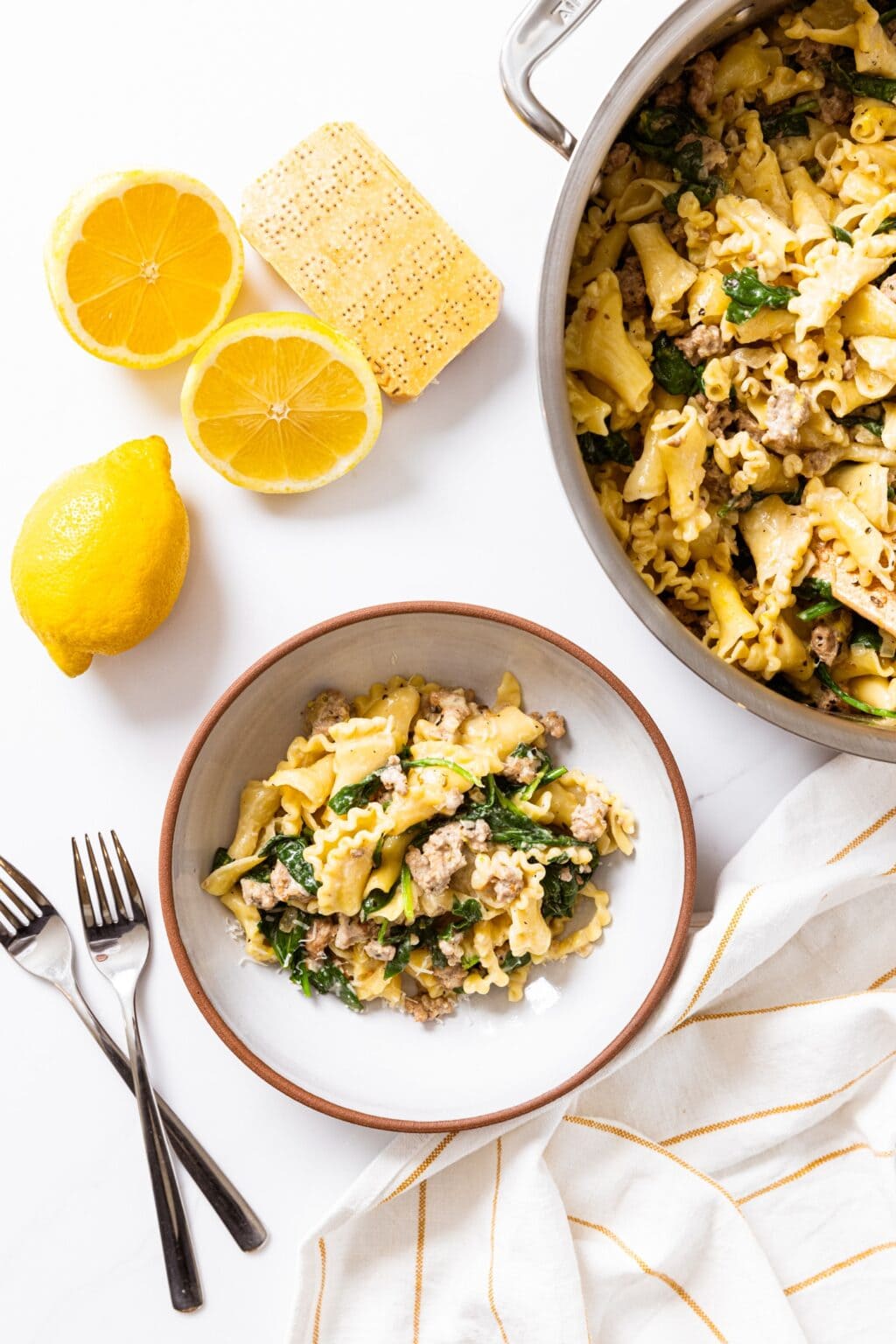Creamy Sausage & Spinach Pasta Wyse Guide