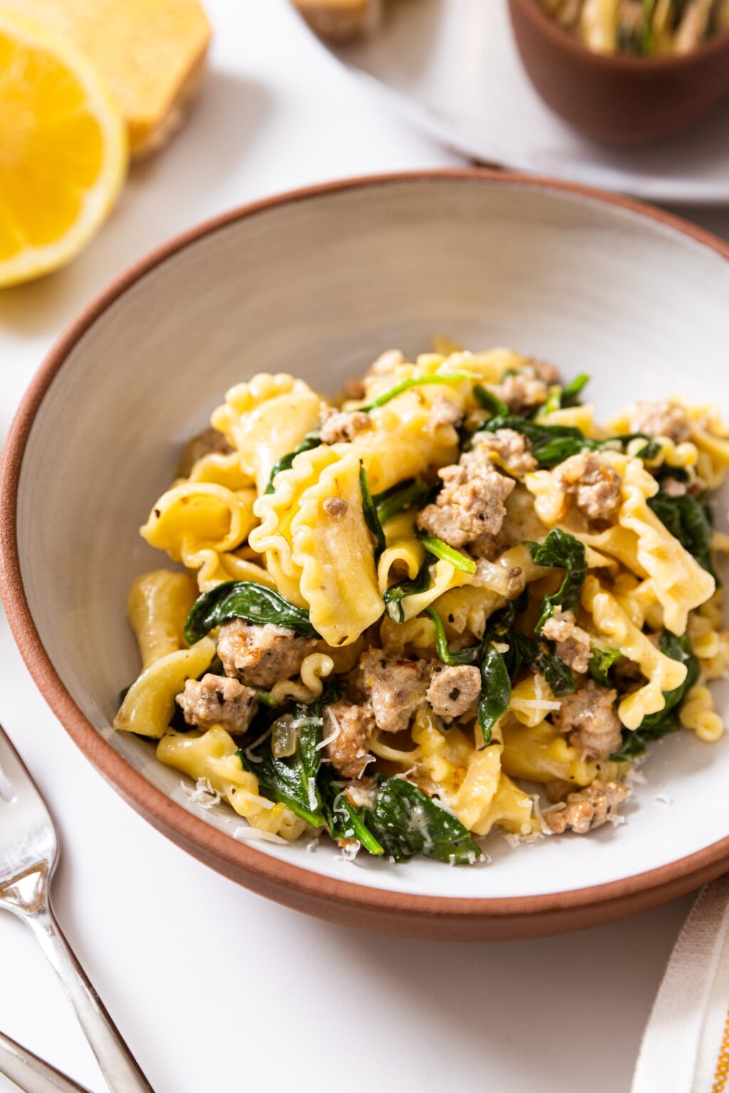 Creamy Sausage & Spinach Pasta Wyse Guide