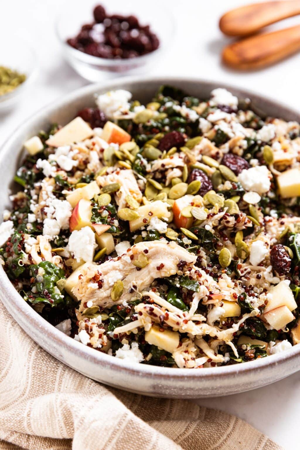 Apple Cider Quinoa Kale Salad Wyse Guide