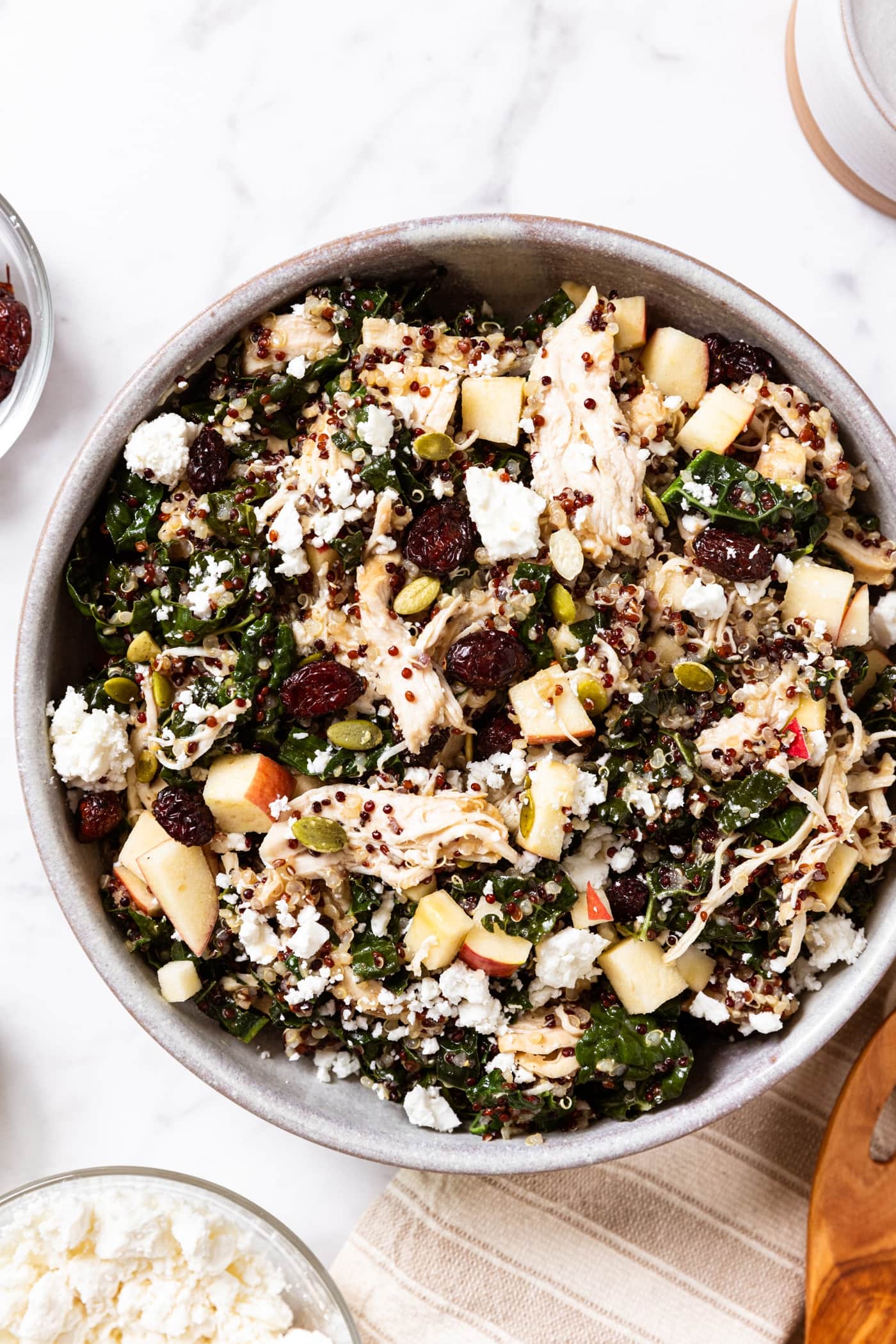 Apple Cider Quinoa Kale Salad Wyse Guide