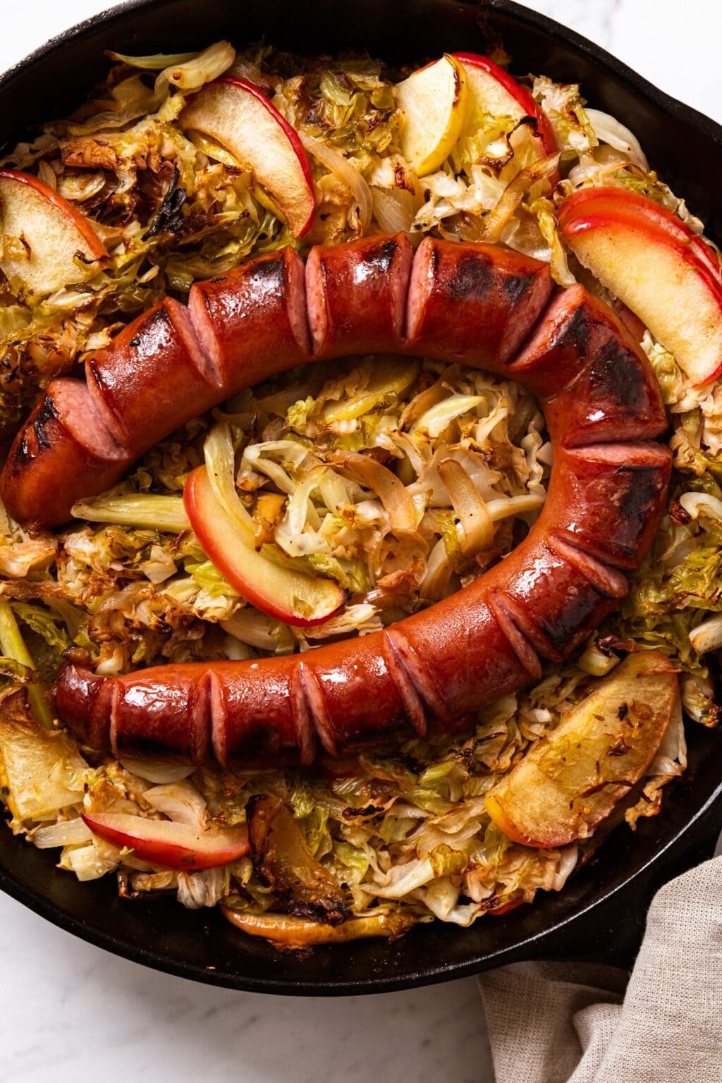Kielbasa with Cabbage &amp; Apple - Wyse Guide
