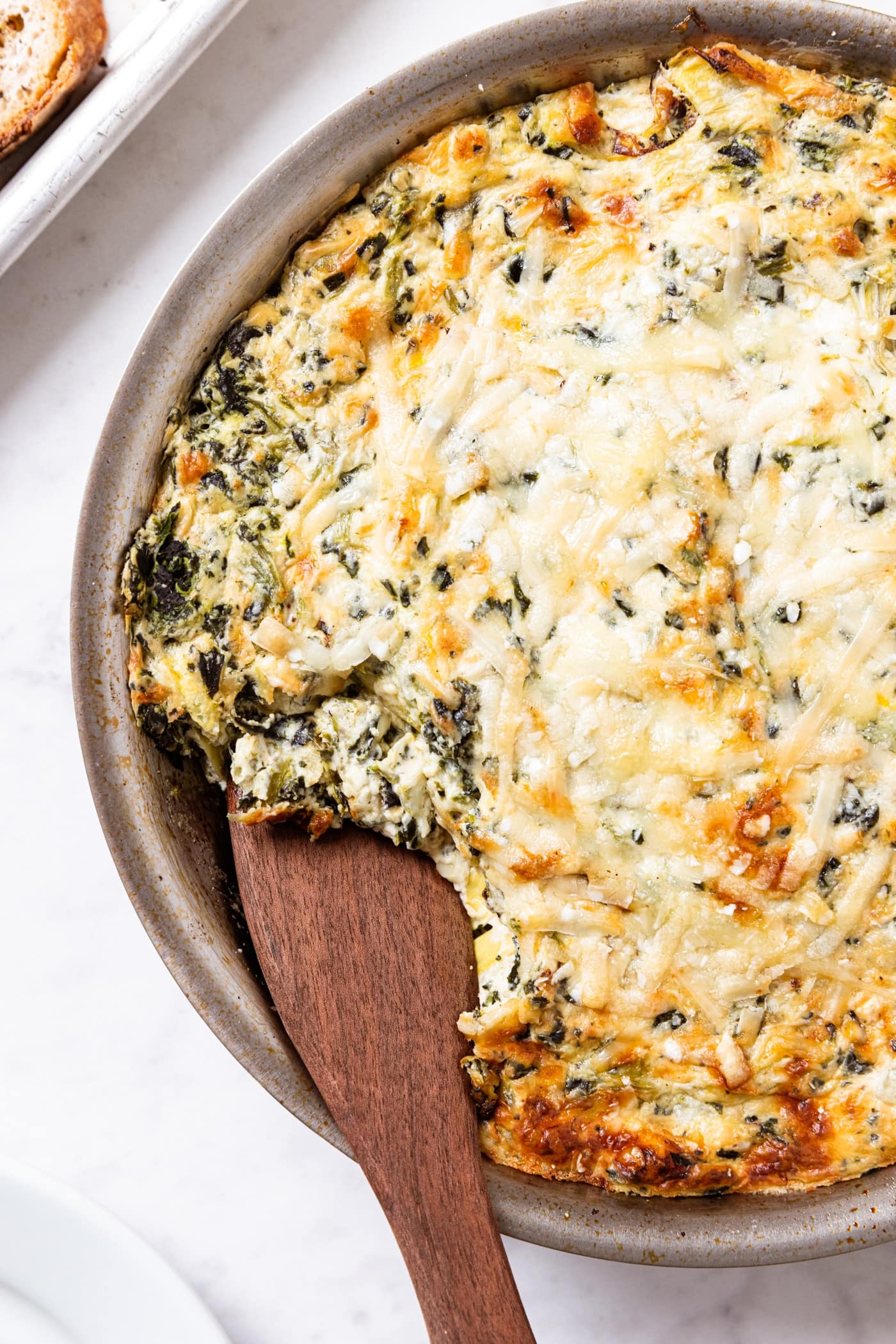baked spinach and artichoke dip