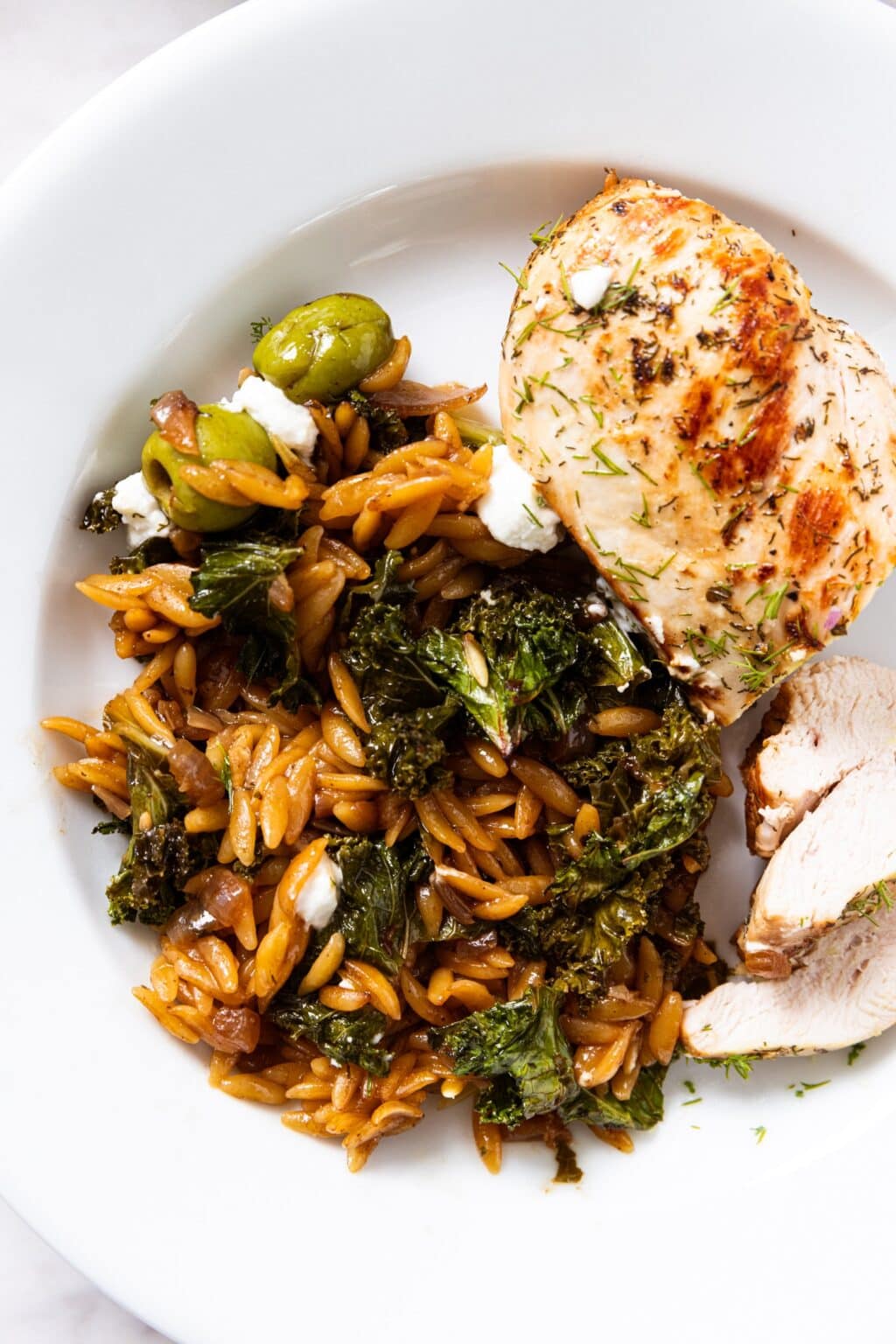 One Skillet Lemon Chicken with Orzo & Kale Wyse Guide