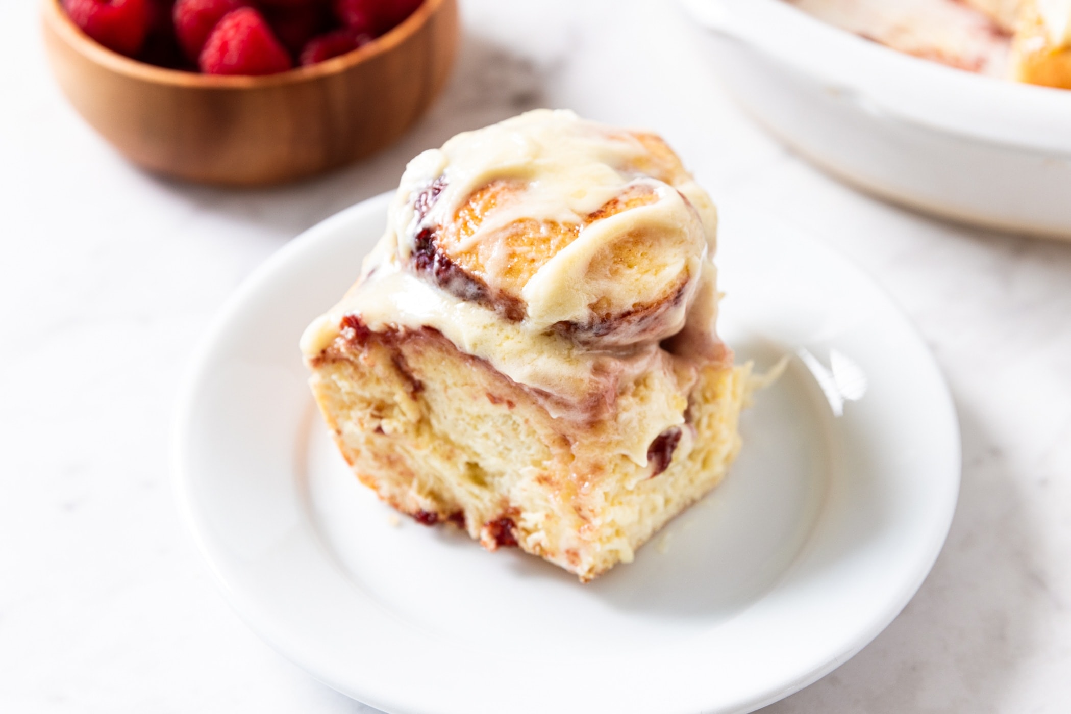 Lemon Raspberry Cinnamon Rolls-image