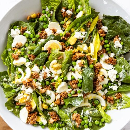 Spring Pea Salad with Crunchy Nut Topping Wyse Guide