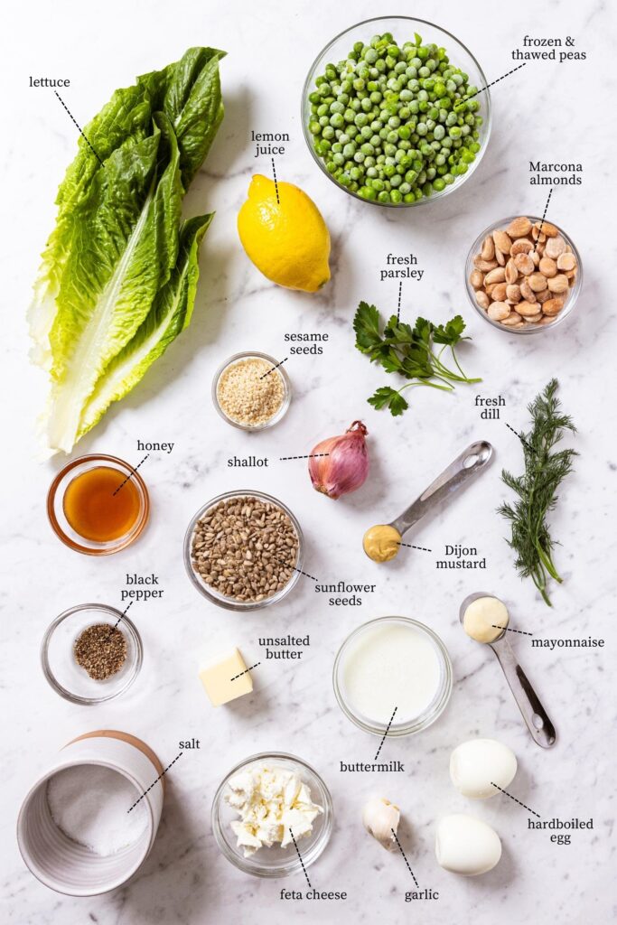 Spring Pea Salad with Crunchy Nut Topping Wyse Guide