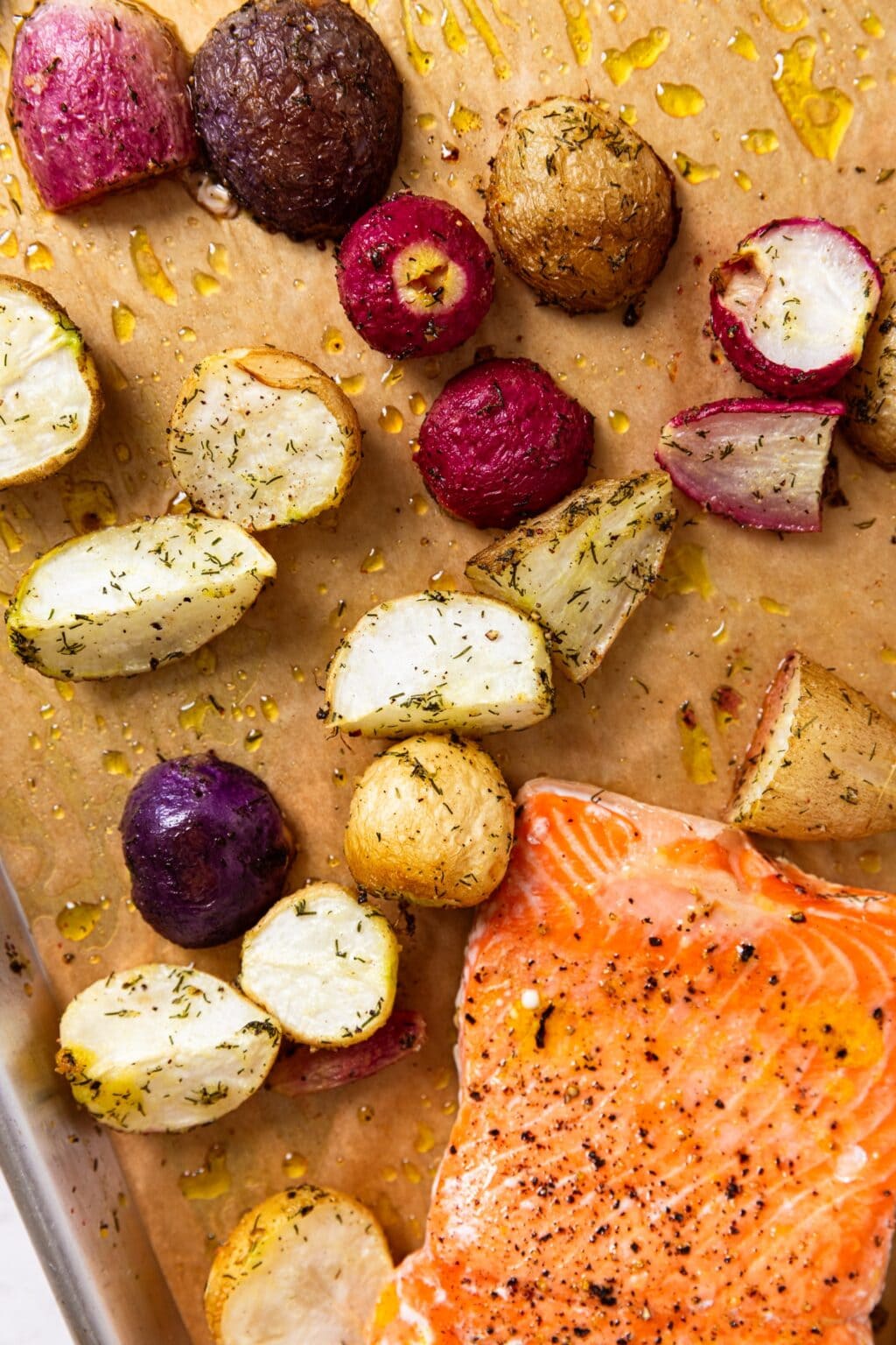 Butter Roasted Salmon & Radishes Wyse Guide