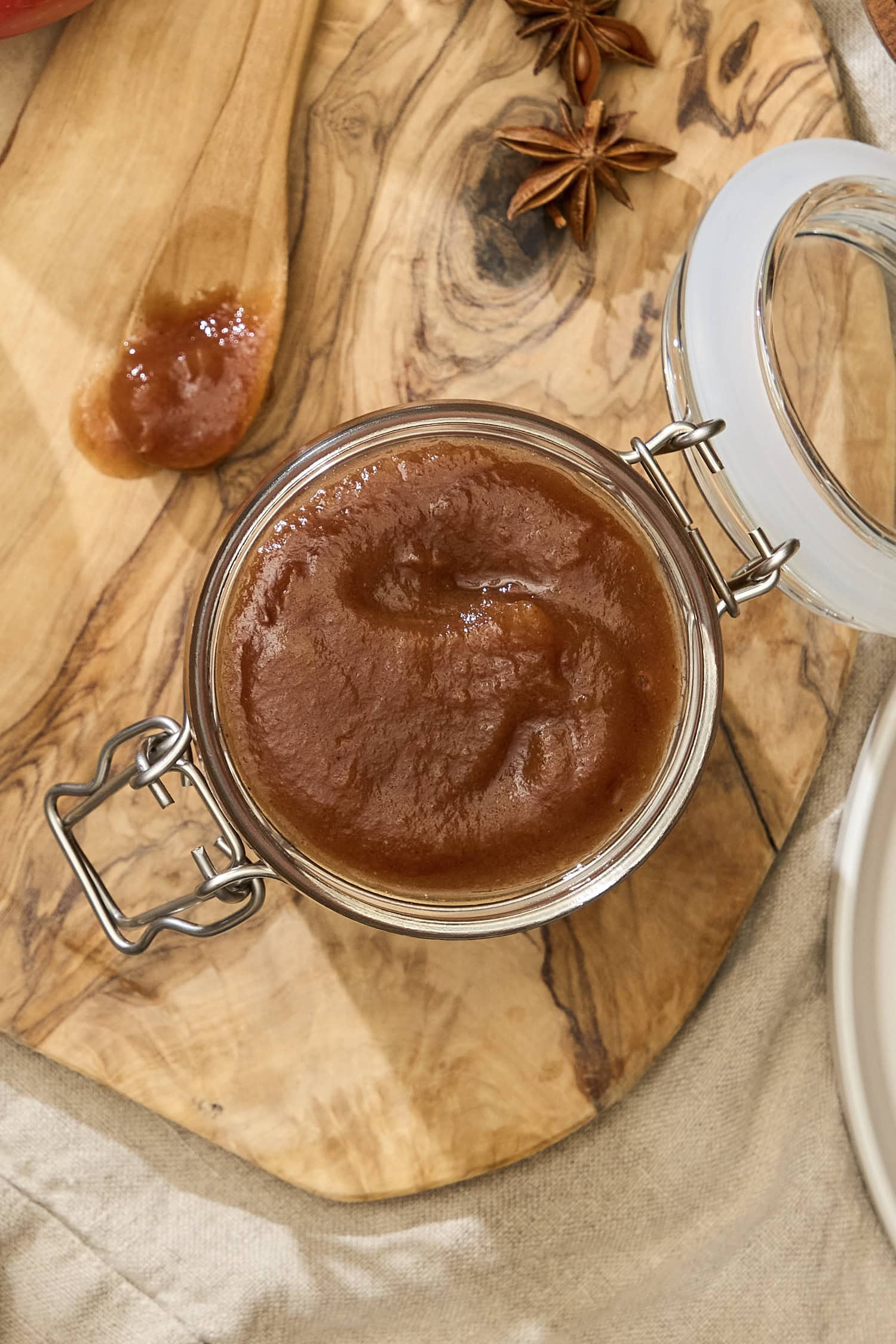 Jarred apple butter.