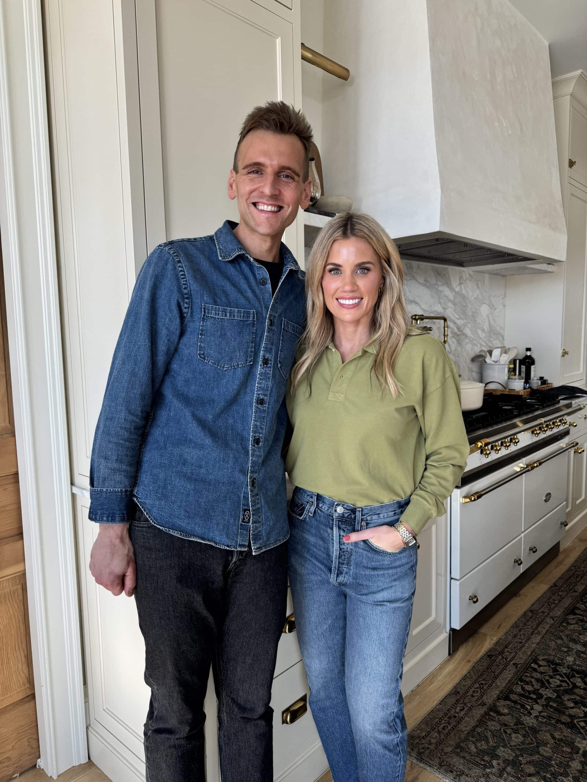 Kaleb Wyse standing with Shea McGee in her kitchen in Utah.