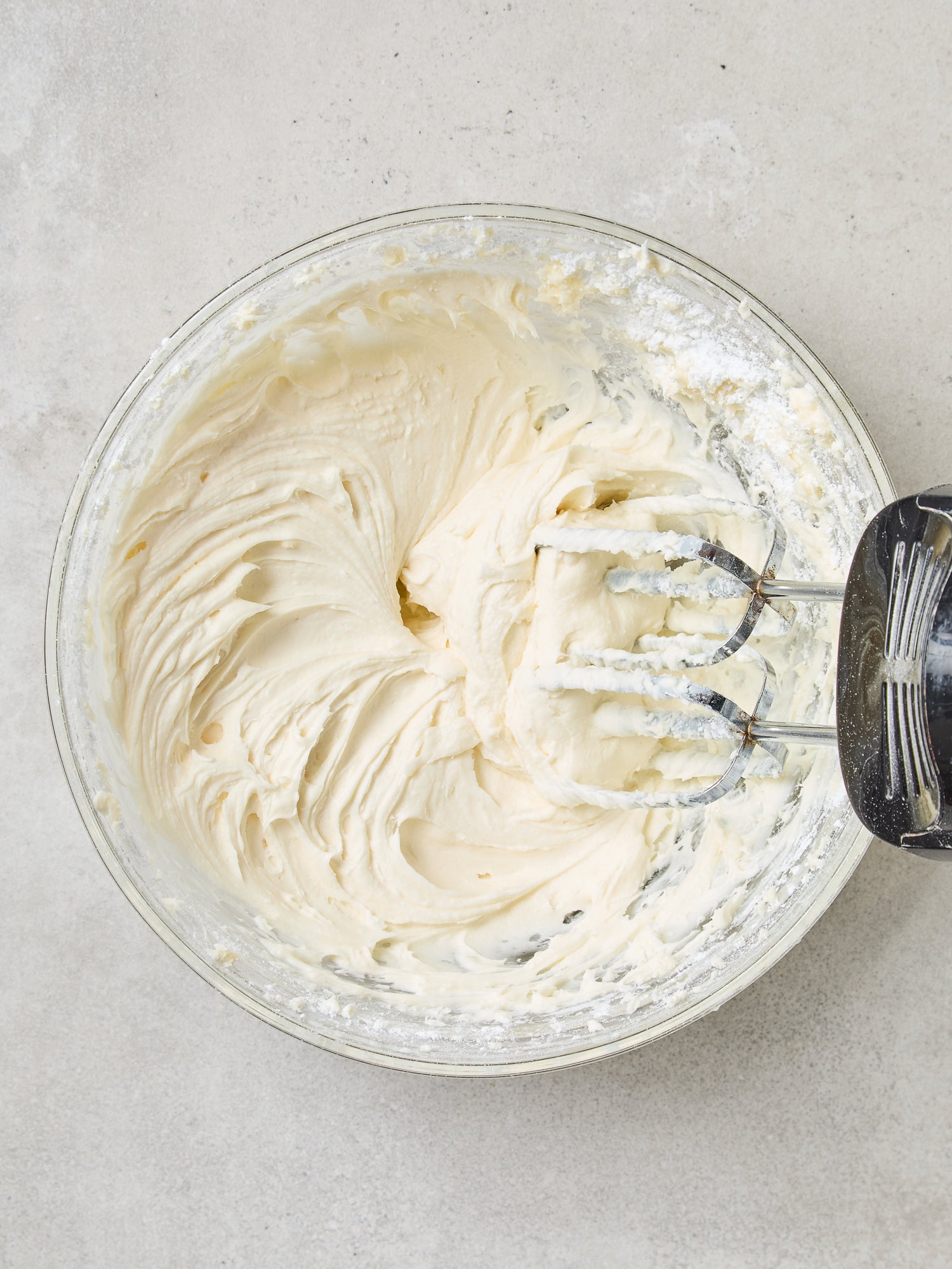Whipped cream cheese for pumpkin whoopie pie filling.