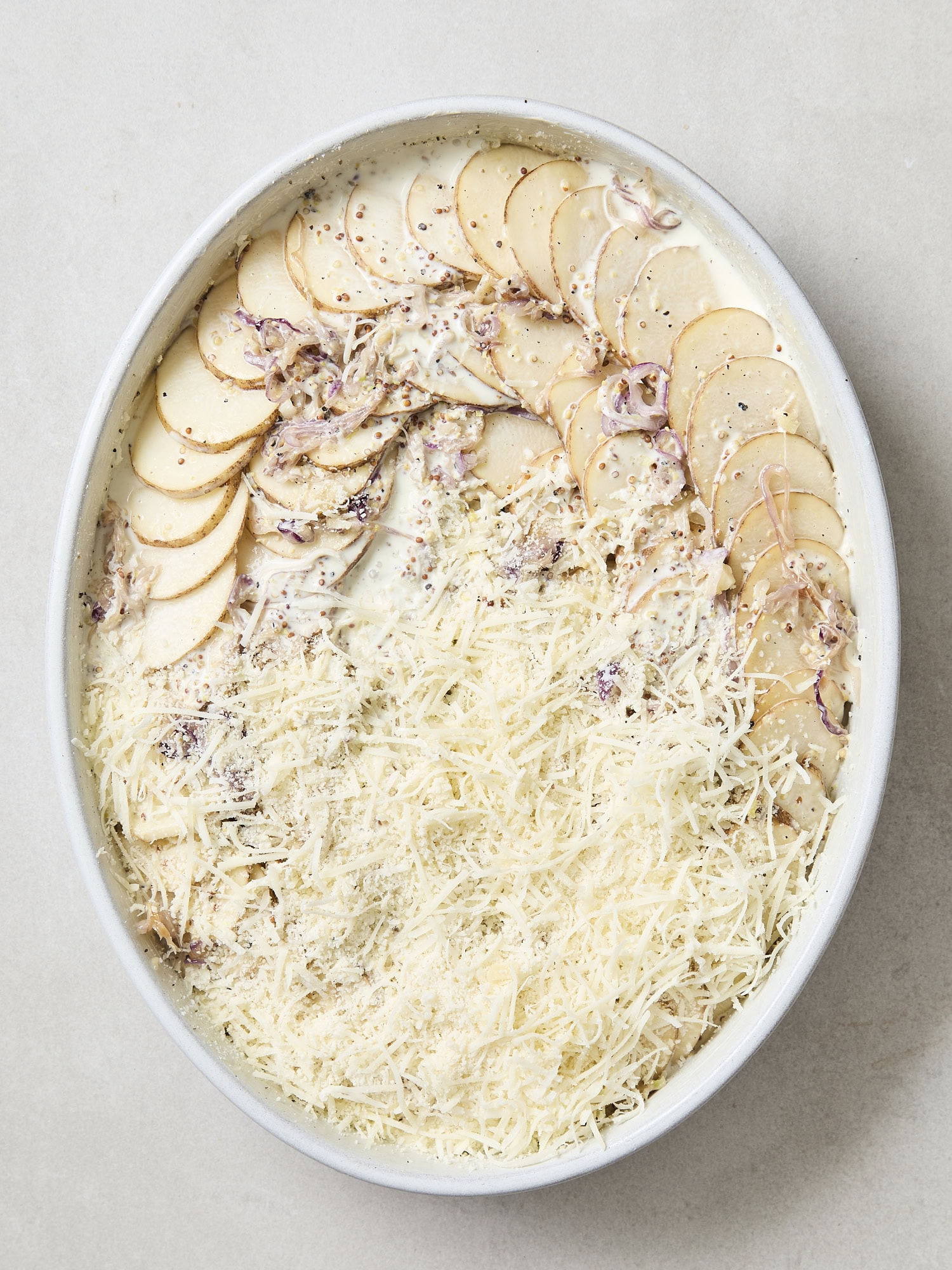 Cream and cheese for scalloped potatoes recipe.