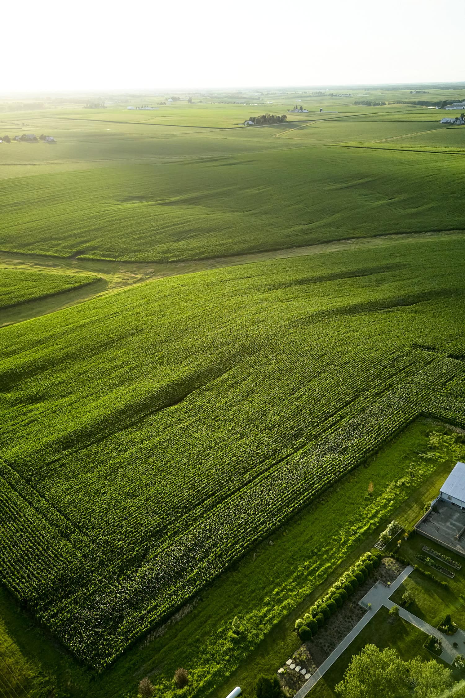 Farm fields in Zone 5b.