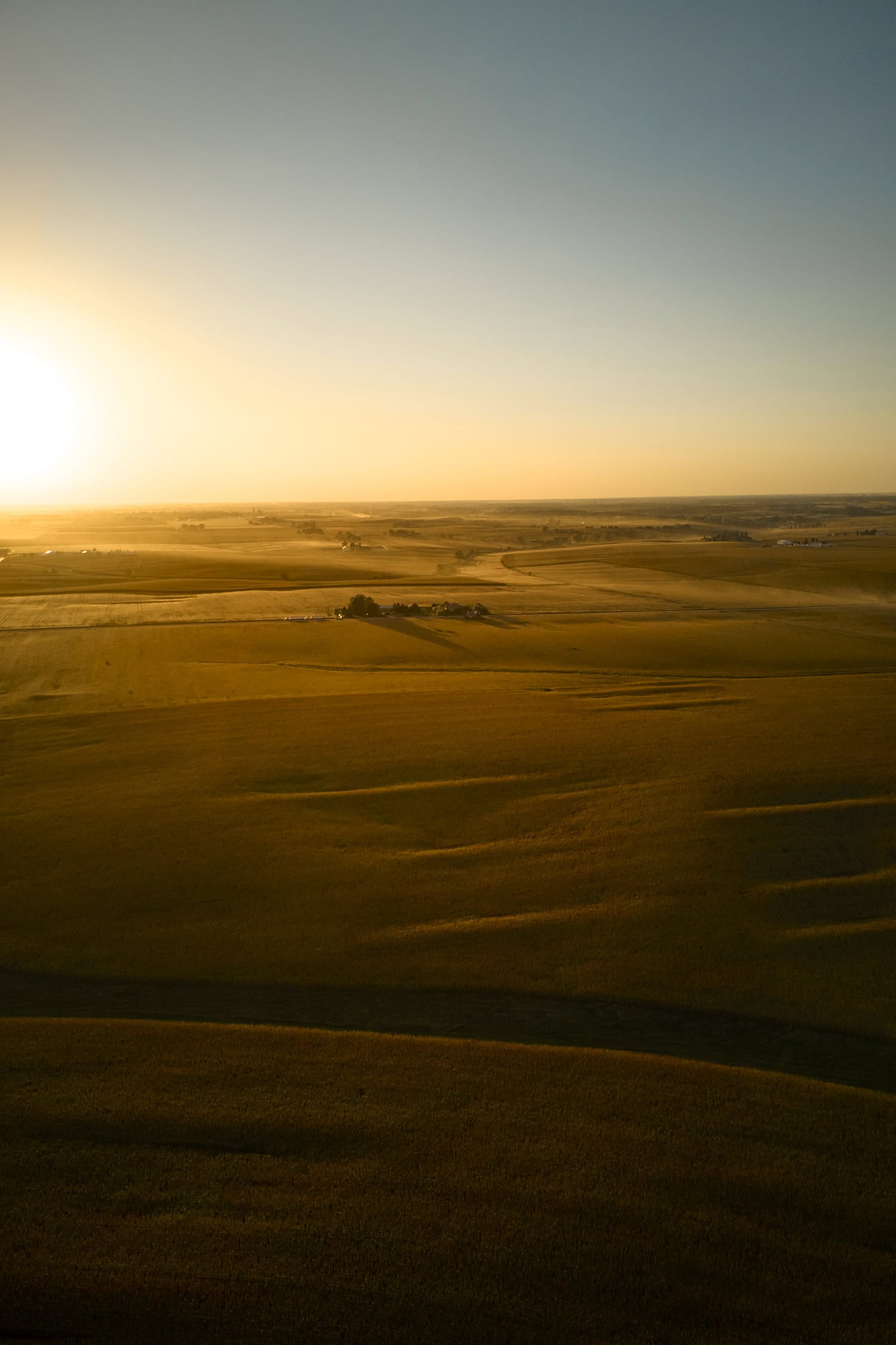 Farm fields in the fall.