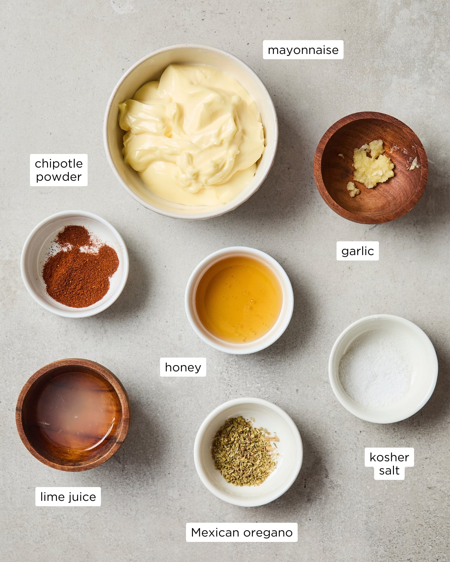 Chipotle mayo ingredients.