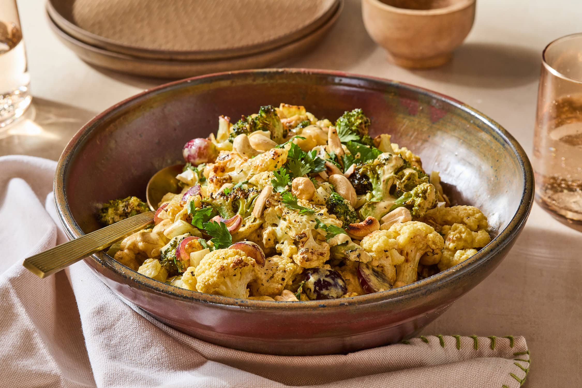 broccoli cauliflower salad with sour cream dressing Easy Broccoli Cauliflower Salad Recipe