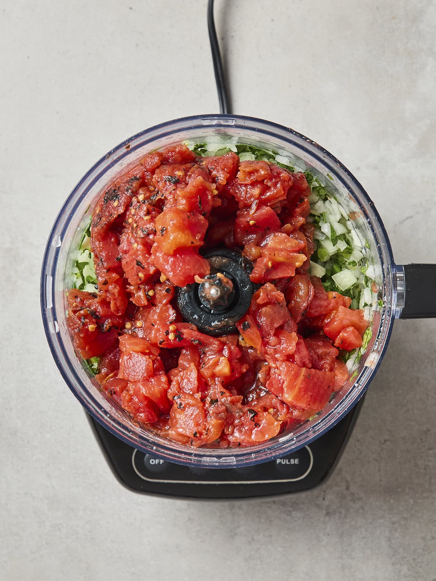 Diced tomatoes for homemade easy salsa.