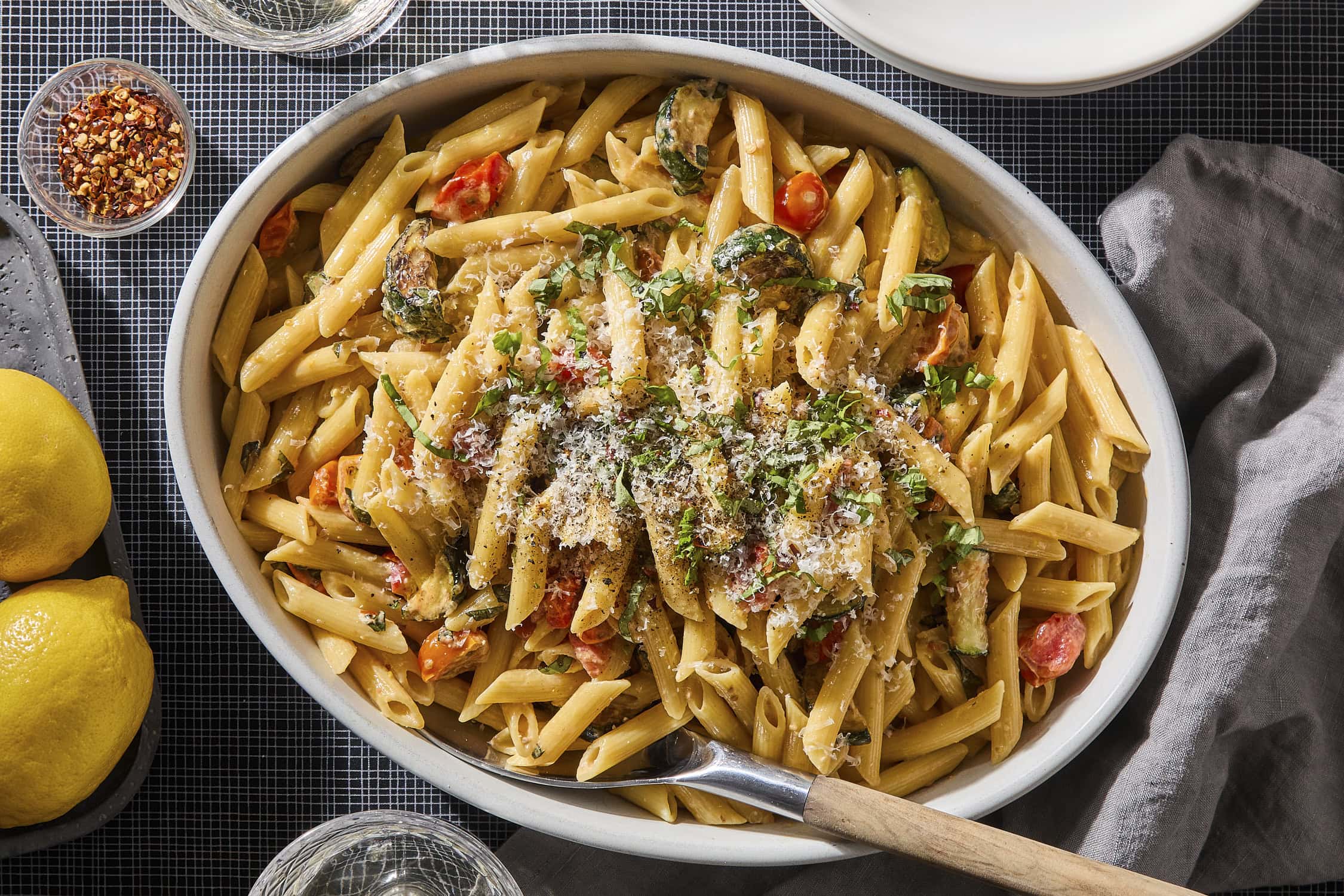 Tomato Zucchini Summer Pasta - Wyse Guide