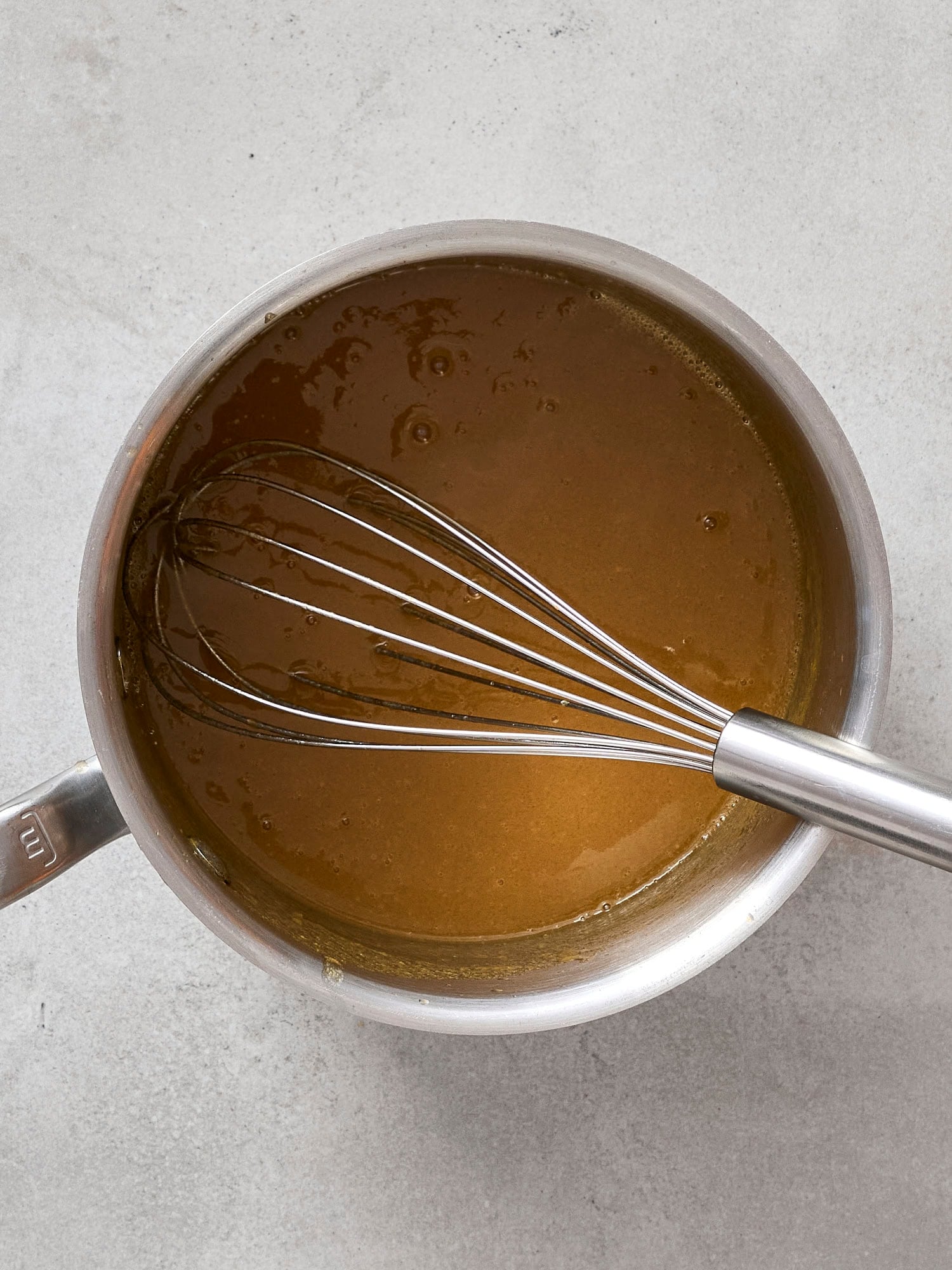 Reduced sauce to glaze the pork tenderloins.